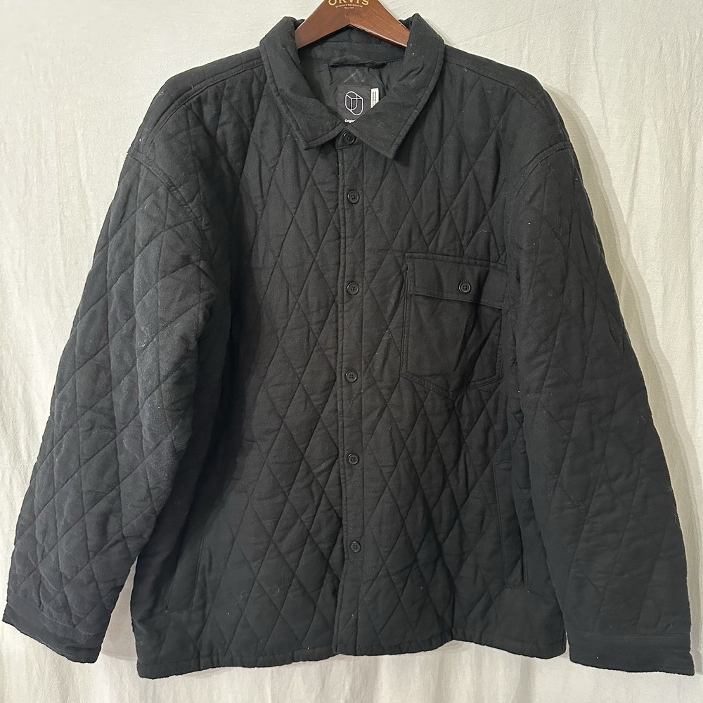 Men's French Cuff Long Sleeve Shirt Original Use Black Size XL NWT